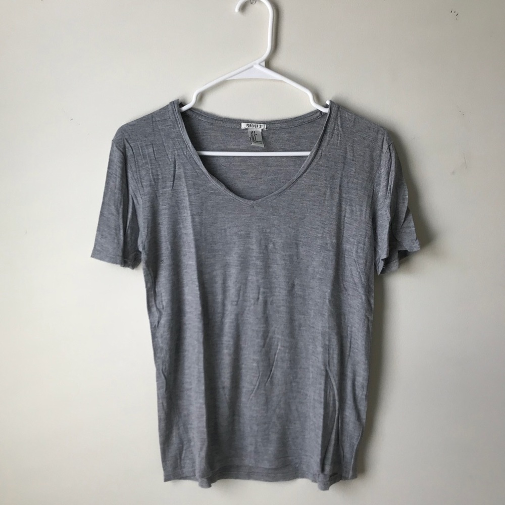 Grey basic forever21 Jersey tshirt